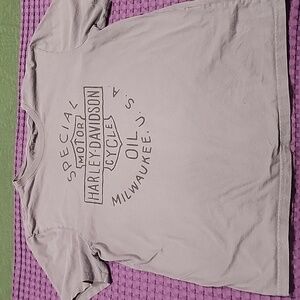 Men's Grey Large Harley-Davidson Tee Shirt